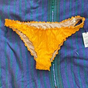 XL target ruffle bikini bottom yellow/orange